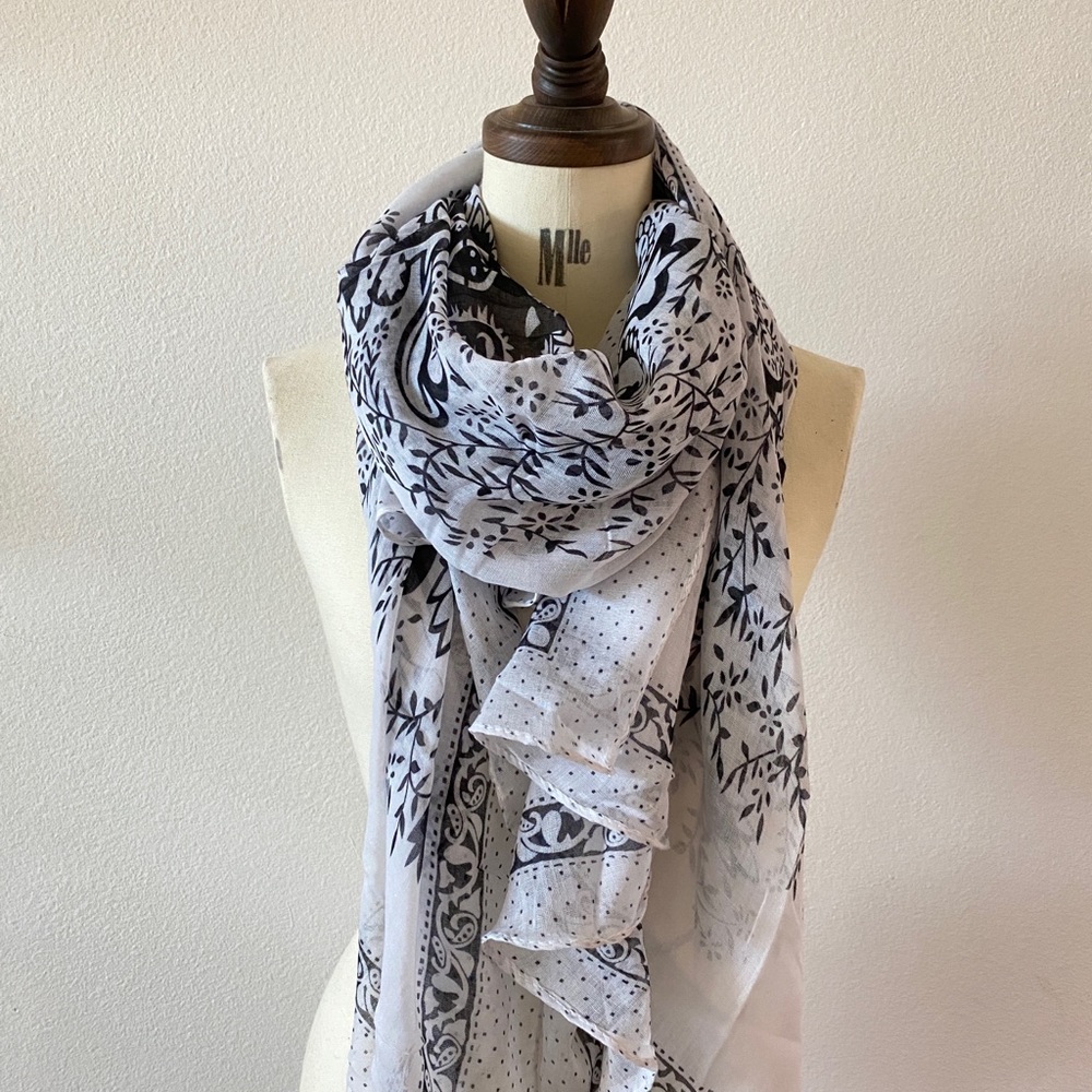 Beautiful White Scarf New